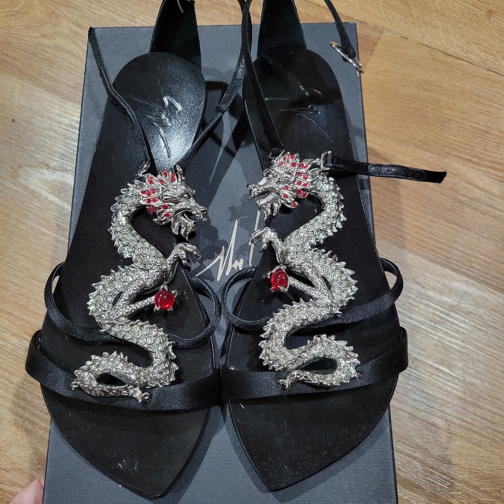 Giuseppe Zanotti Dragon with Rhinestone Sandal